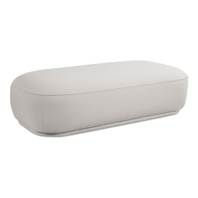 Marion Rectangular Standard Ottoman, White