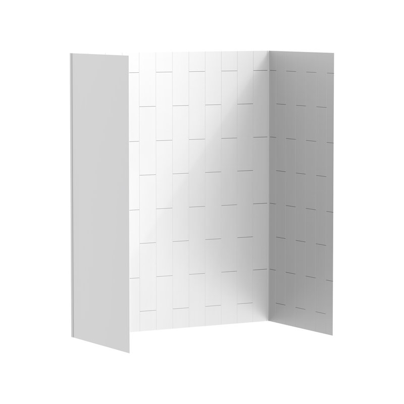 Aspirations murales en plastique / acrylique, Noir / blanc, H 72 po x l 59,06 po x P 31,5 po
