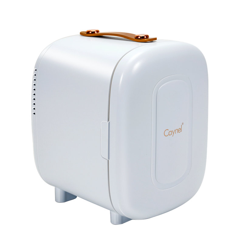 Caynel Mini Fridge Cooler,  5L Holds Up to 6 Cans, Portable Fridge for Car, Office, Bedroom, Dorm Room, White
