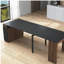 Table de salle à manger extensible moderne multifonctionnelle avec prise de courant, table extensible peu encombrante avec rangement pour fêtes, mariages, réunions et célébrations