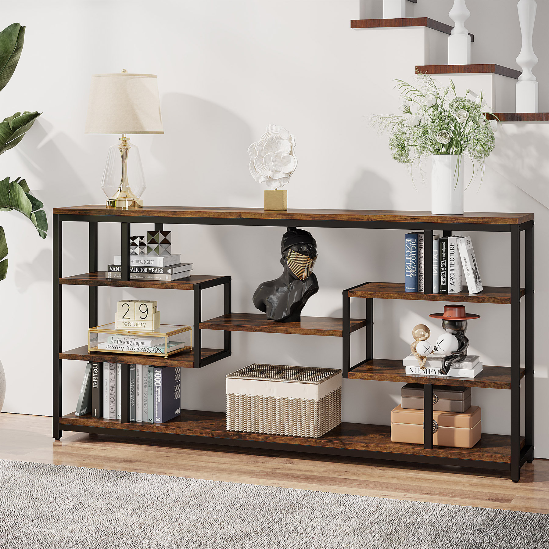 17 Stories Hepsiba 70.87'' Console Table | Wayfair