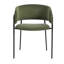 Chaise d'appoint de salle à manger moderne avec dossier ouvert en métal (ensemble de 2)-1960834939