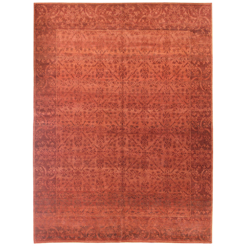 Trellis Oriental Area Rug in Brown