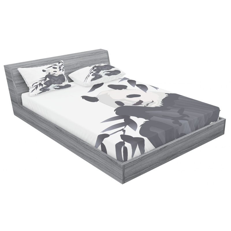 Microfiber Sheet Set, Queen Sheet Set with Fitted Sheet