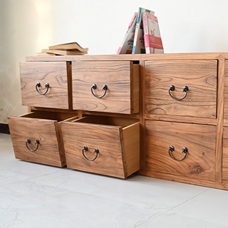 Console en bois d'orme massif