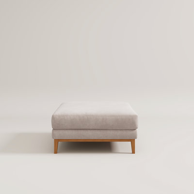 Upholstered Modular Sectional Slipcovered Ottoman