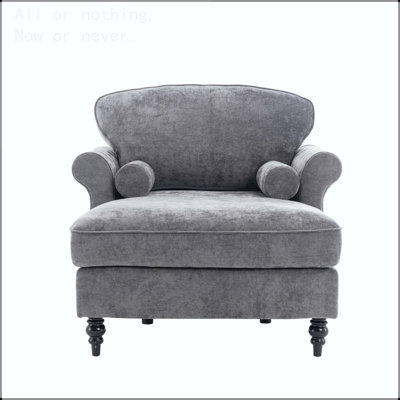 Chaise longue surdimensionnée à l'intérieur, canapé-lit simple en chenille avec siège large, fauteuil rembourré avec paresseux, ensemble de canapé-lit