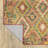Hovey Tribal Diamond Machine Washable Gold/Red/Brown Area Rug Mat-1875091484