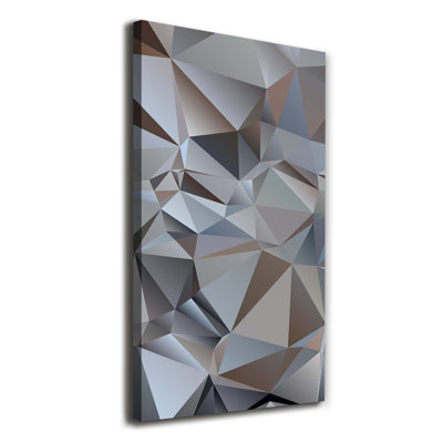 Abstraction Triangles - Wrapped Canvas Print