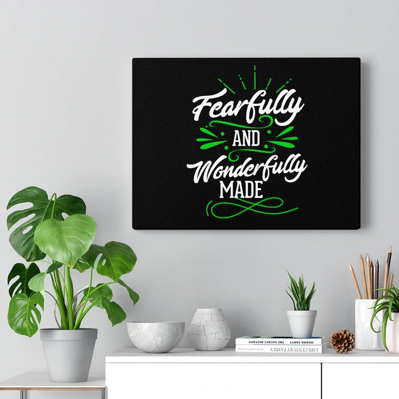 Wonderfully Made - Wrapped Canvas Print, 28cm H x 36cm W