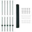 Fence with Post Segment Outdoor Barrier Garden Terrace Divider Boundary-173861435-173861439