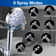 High Pressure 10-Mode Detachable Shower Head With Handheld, Showerhead With ON/OFF Pause Switch, 15 Stage Water Softener Filters,(Star Silver)