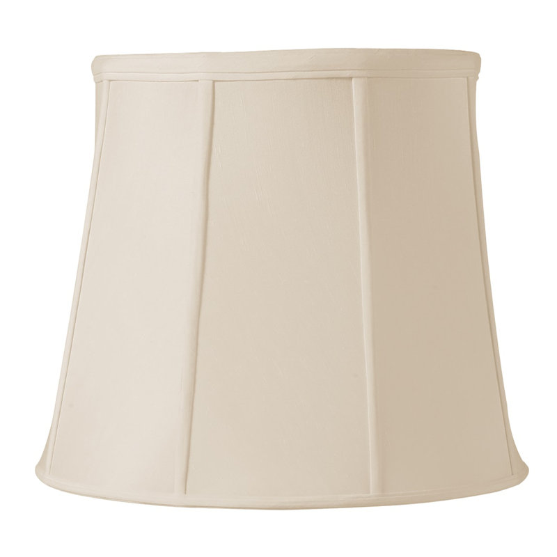15'' H Silk Drum Lamp Shade, Eggshell
