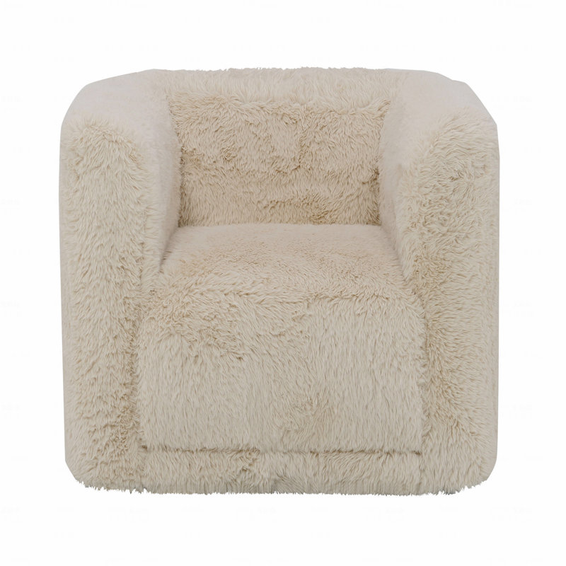 Fauteuil beige sable avec fonction pivotante