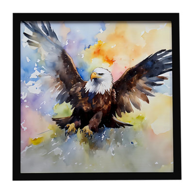 Eagle Framed Metal Print