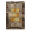 Vintage Swedish Rya Rug, Scandinavian Geometric Patterns In Brown - Rug & Kilim