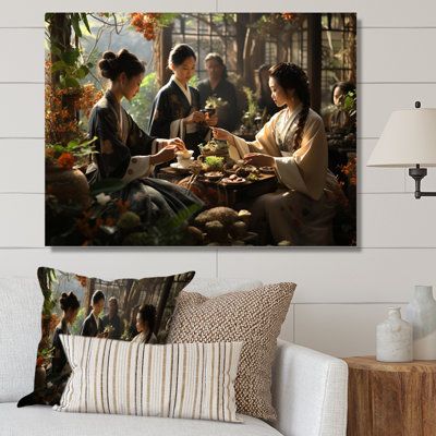 Asian Art Harmony in Tea VI - reproduction d'art