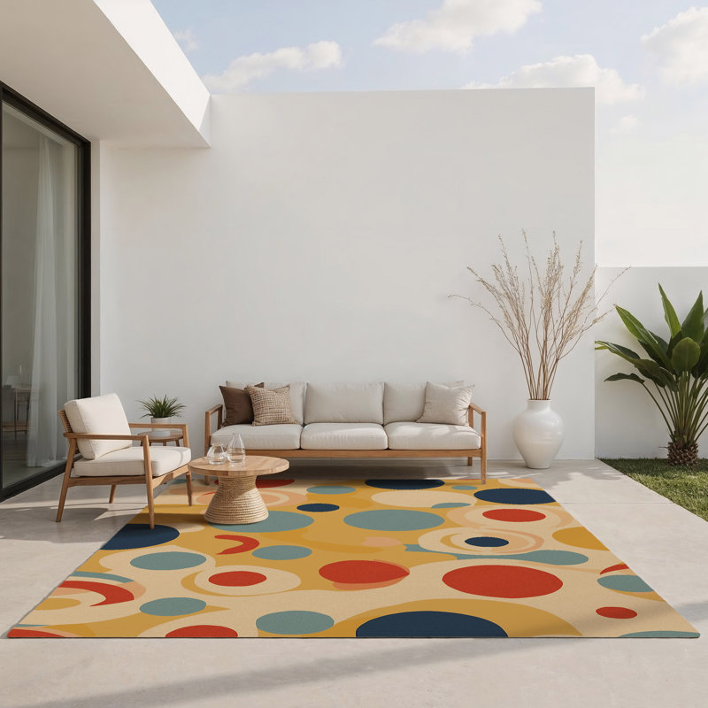 Tapis intérieur et extérieur Snazzy Dash, Rectangle 1 pi 6 po x 2 pi 6 po