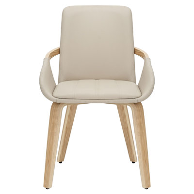Chaise de salle à manger Carl, ensemble de 2, sable et naturel