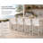Sunset 6-Piece Aluminum Outdoor Barstool Set – Modern Patio Bar Seating with Rust-Free Frame & Comfortable Quick-Dry Mesh