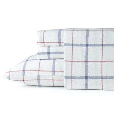 Pointehaven 180 GSM Brushed Cotton Flannel Deep Pocket Sheet Set King East Coast