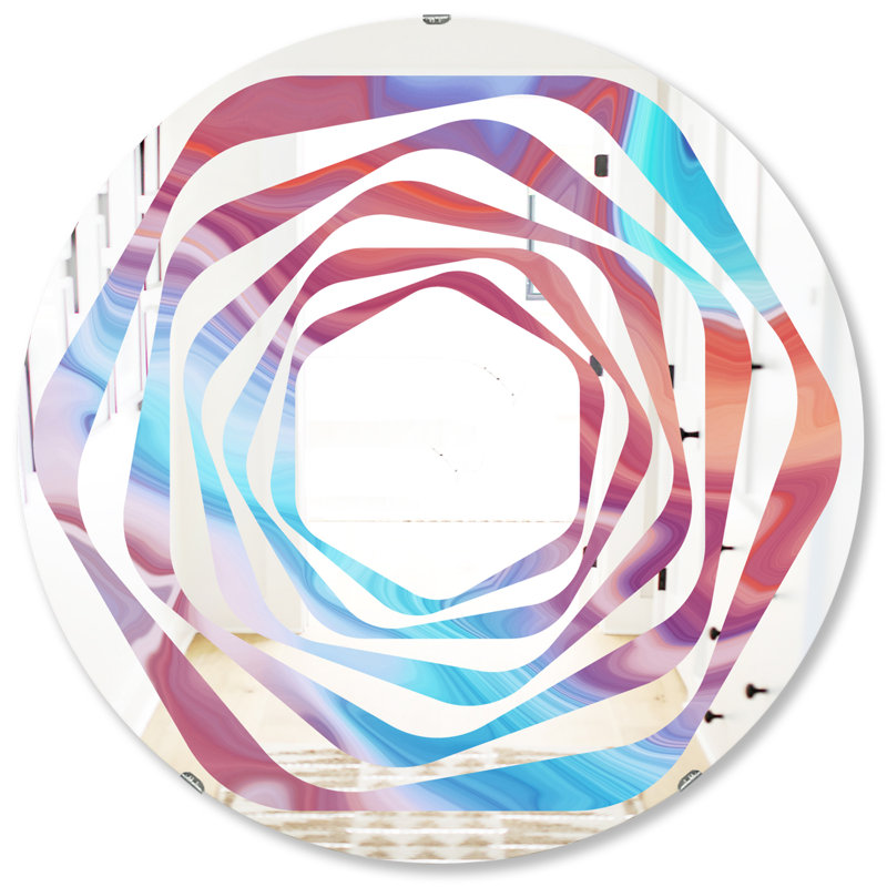 Miroir mural Whirl, H 31,5 po x l po