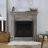 38 in. Dual Fuel Pewter Oak Vent Free Fireplace System 26,000 BTU