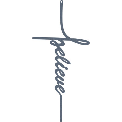 Believe Cross Wall Décor