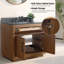 Ensemble de meuble-lavabo sur pied 36 po avec plateau en calcaire noir Avignon-93934488-114248459