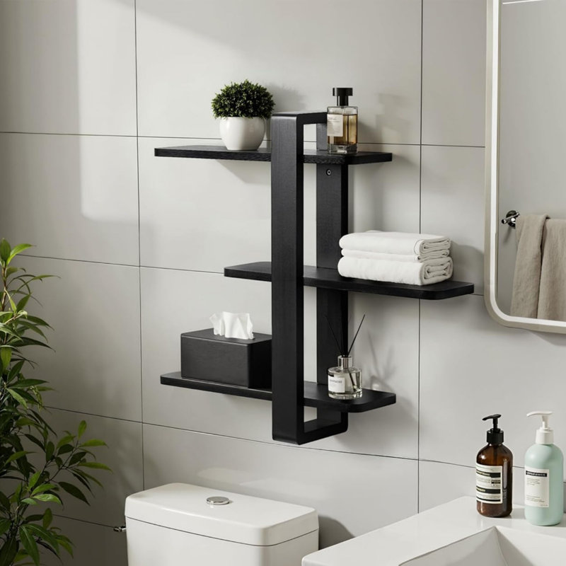 50cm W Solid Wood Wall Mounted Shelving Unit