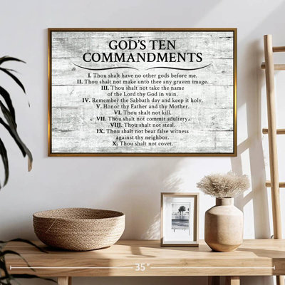 Ten Commandments Gray