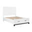 Lit plateforme double avec rangement Rustic