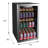 Frigidaire 3.4 cu. ft. Beverage Refrigerator, 96L Capacity Fits 115 Cans or 34 Bottles, Beverage Fridge with Glass Door and Digital Temperature Control, Stainless Steel