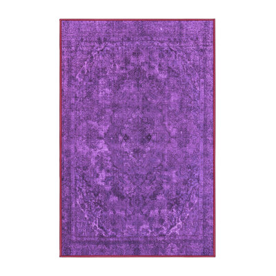 Tapis mauve Mid-Century 1027