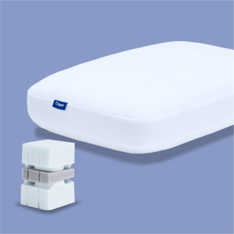 Standard White Foam Sleep Pillow