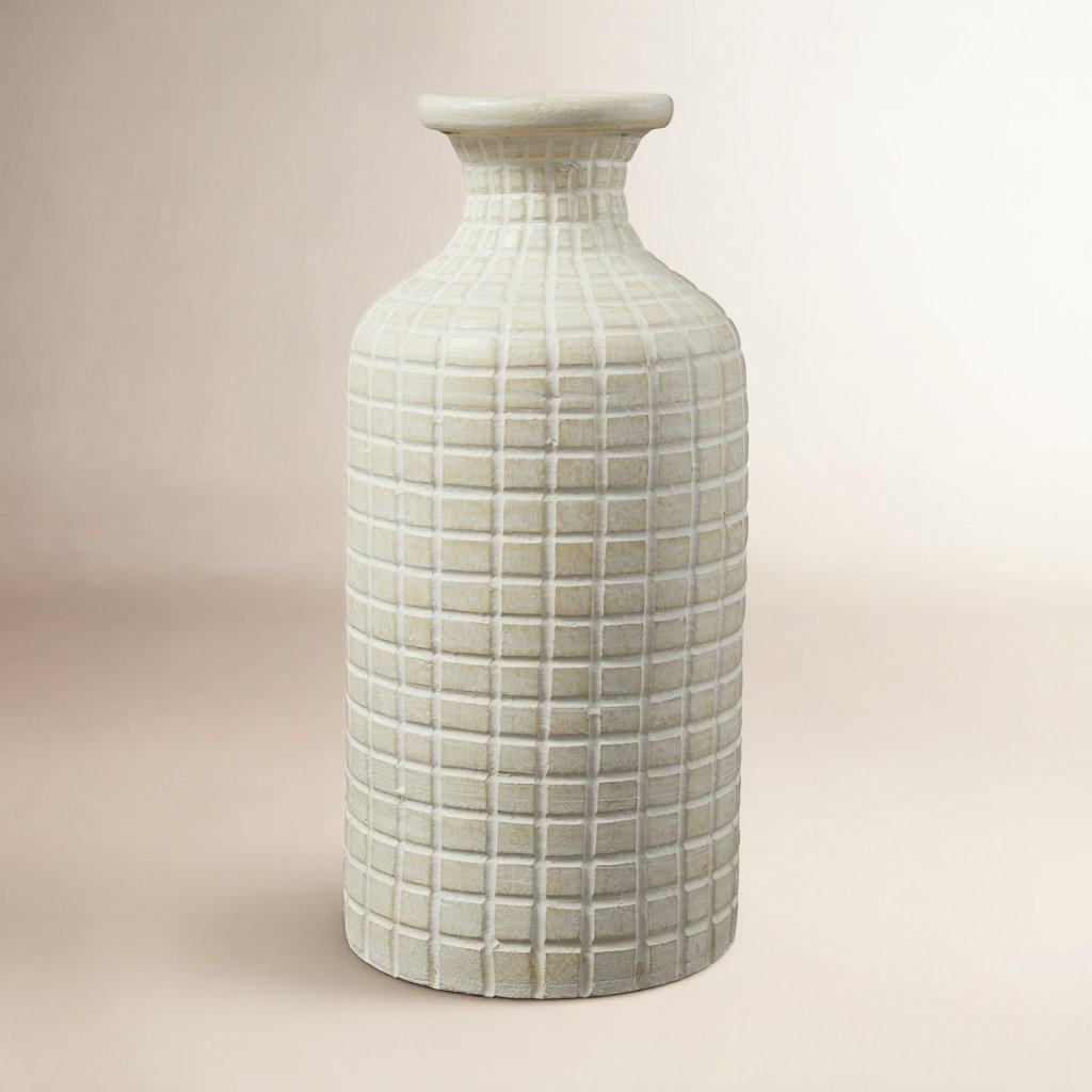 Almeria Terracotta Table Vase, 18.85" H x 8.85" W x 9" D