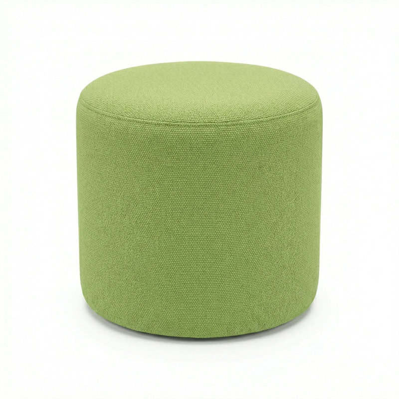 Berlin Gardens Lilly Hive 18" Round Pouf, Lemon