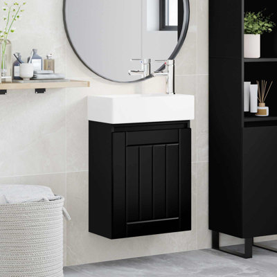 Single Bathroom Vanity with Ceramic Basin