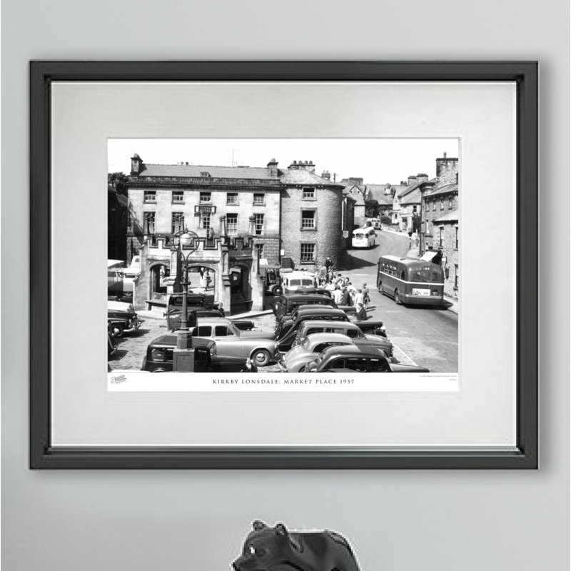 Kirkby Lonsdale, Market Place 1957 by Francis Frith - Single Picture Frame Print, 60cm H x 80cm W x 2.3cm D
