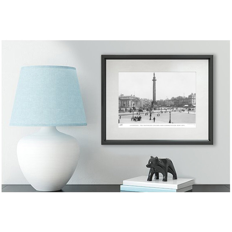 Liverpool, The Waterloo Column And Commutation Row 1895 by Francis Frith - Single Picture Frame Print