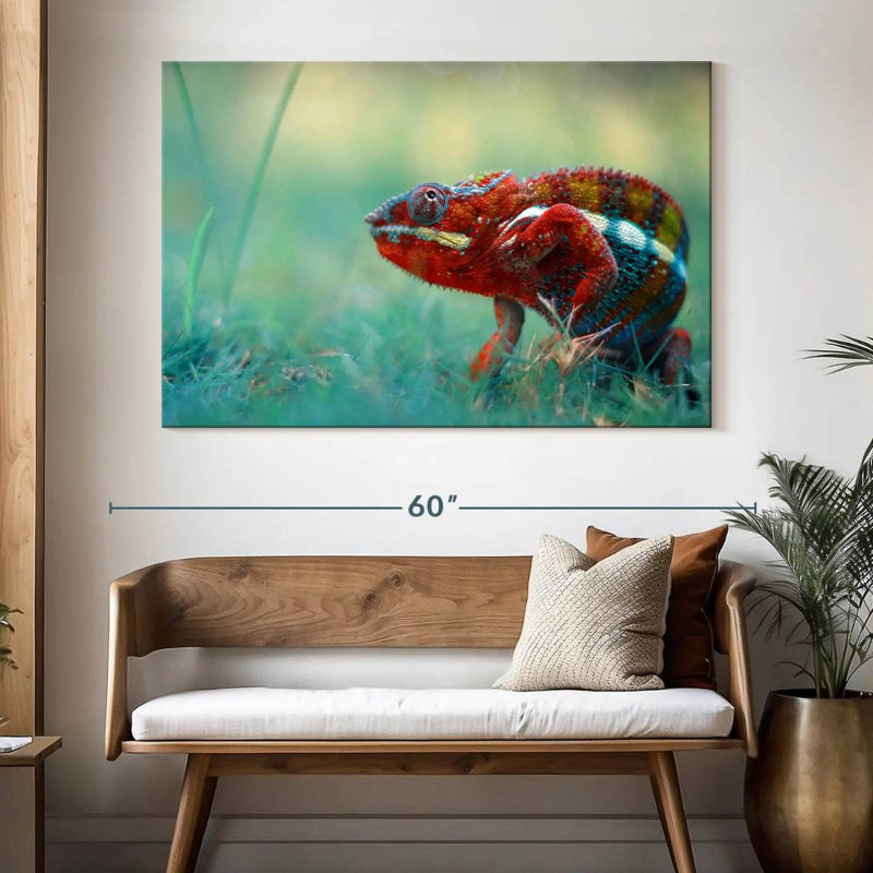 Brampt Vibrant Chameleon, 34" H x 51" W