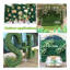 12 pièces de 20 po x 20 po en toile de fond de mur d'herbe, fond de mur de verdure, panneaux de mur d'herbe, mur de haie de buis