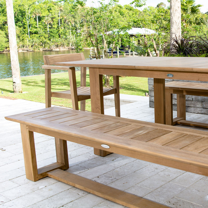 Outdoor Teak Dining Bench