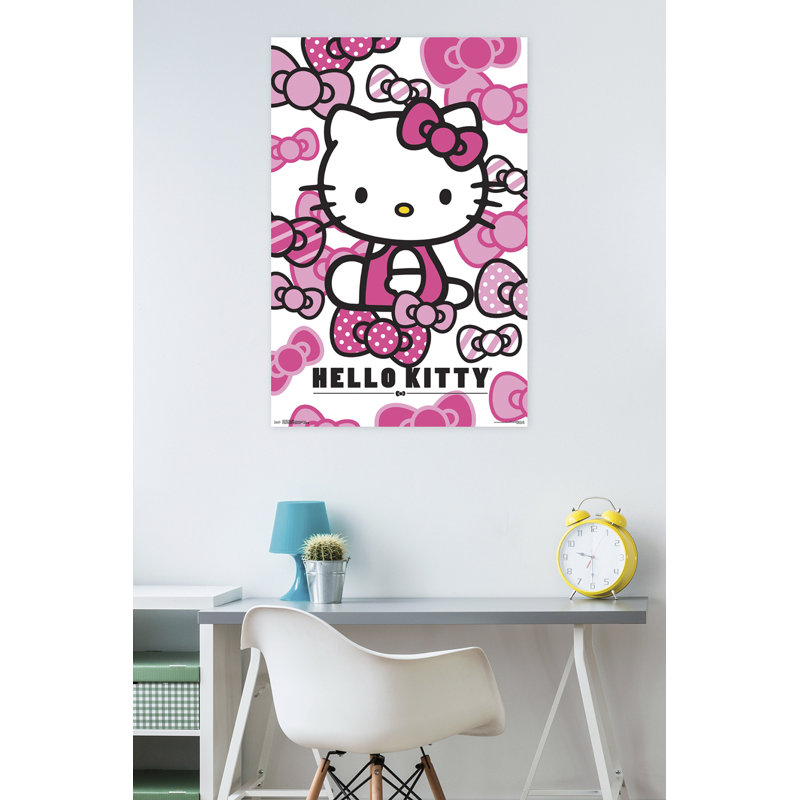« hello kitty-boucles », impression sur papier