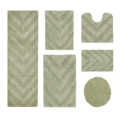 Ensemble de tapis pour salle de bain 6 pièces Annaclara