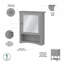 Ensemble de meuble-lavabo simple avec miroir 