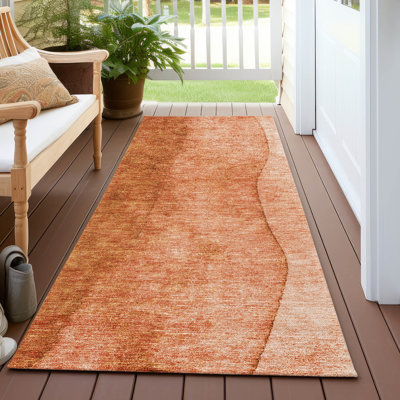 Washable Ombre Indoor / Outdoor Rug