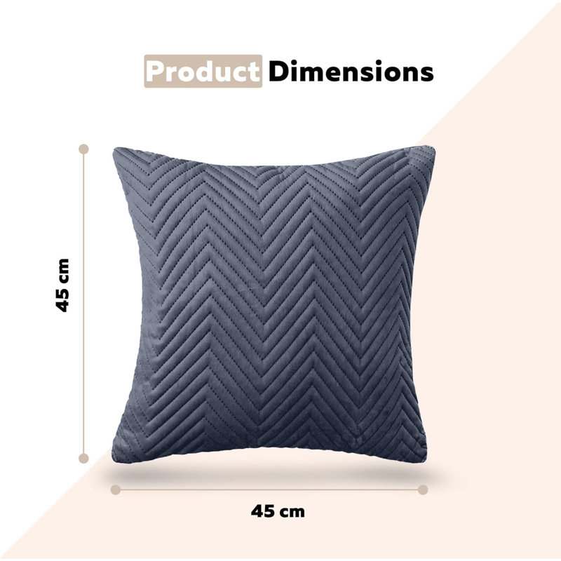 Square Cushion Cover, Charcoal