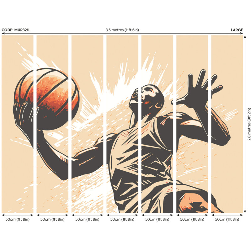 Doukala Matte Wall Mural, 280cm L x 350cm W