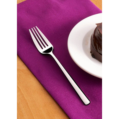 Fourchette à gâteau en acier inoxydable Maverick | 6,2 po, argent, ensemble de 12